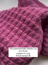 Load image into Gallery viewer, pattern - baby blankets &amp; bear 033 pdf