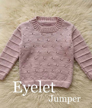 Load image into Gallery viewer, pattern - eyelet jumper 112 pdf