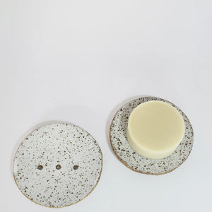soap dish - speckled clay