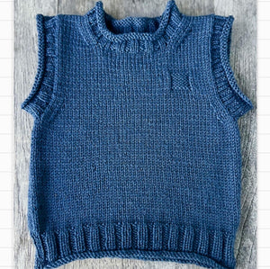 pattern - rudy rolled edge vest & hat