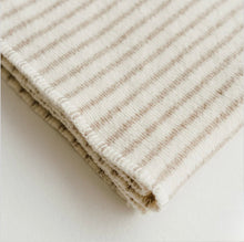 Load image into Gallery viewer, foxtrot home - sand stripes wool baby blanket