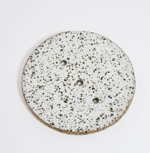 soap dish - speckled clay