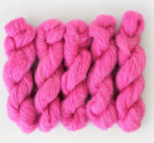Load image into Gallery viewer, mohair 12ply hand dyed 50g - vivid pink