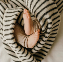 Load image into Gallery viewer, foxtrot home - sand stripes wool baby blanket