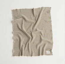 Load image into Gallery viewer, foxtrot home - sand stripes wool baby blanket