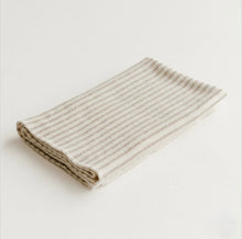 Load image into Gallery viewer, foxtrot home - sand stripes wool baby blanket