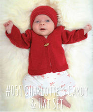 Load image into Gallery viewer, pattern - charlotte&#39;s cardy &amp; hat 059 pdf