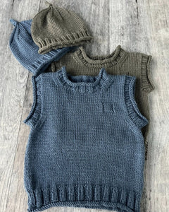 pattern - rudy rolled edge vest & hat
