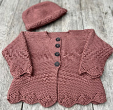 Load image into Gallery viewer, pattern - bobbie cardigan and hat 8ply