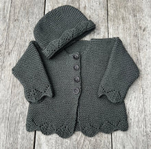 Load image into Gallery viewer, pattern - bobbie cardigan and hat 8ply