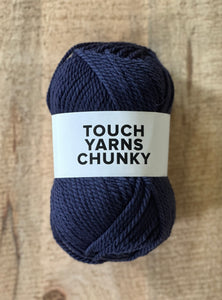 chunky yarn navy