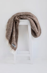 windermere alpaca throw - pumice