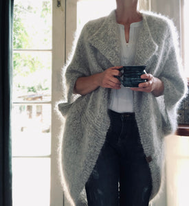 mohair 12ply silver