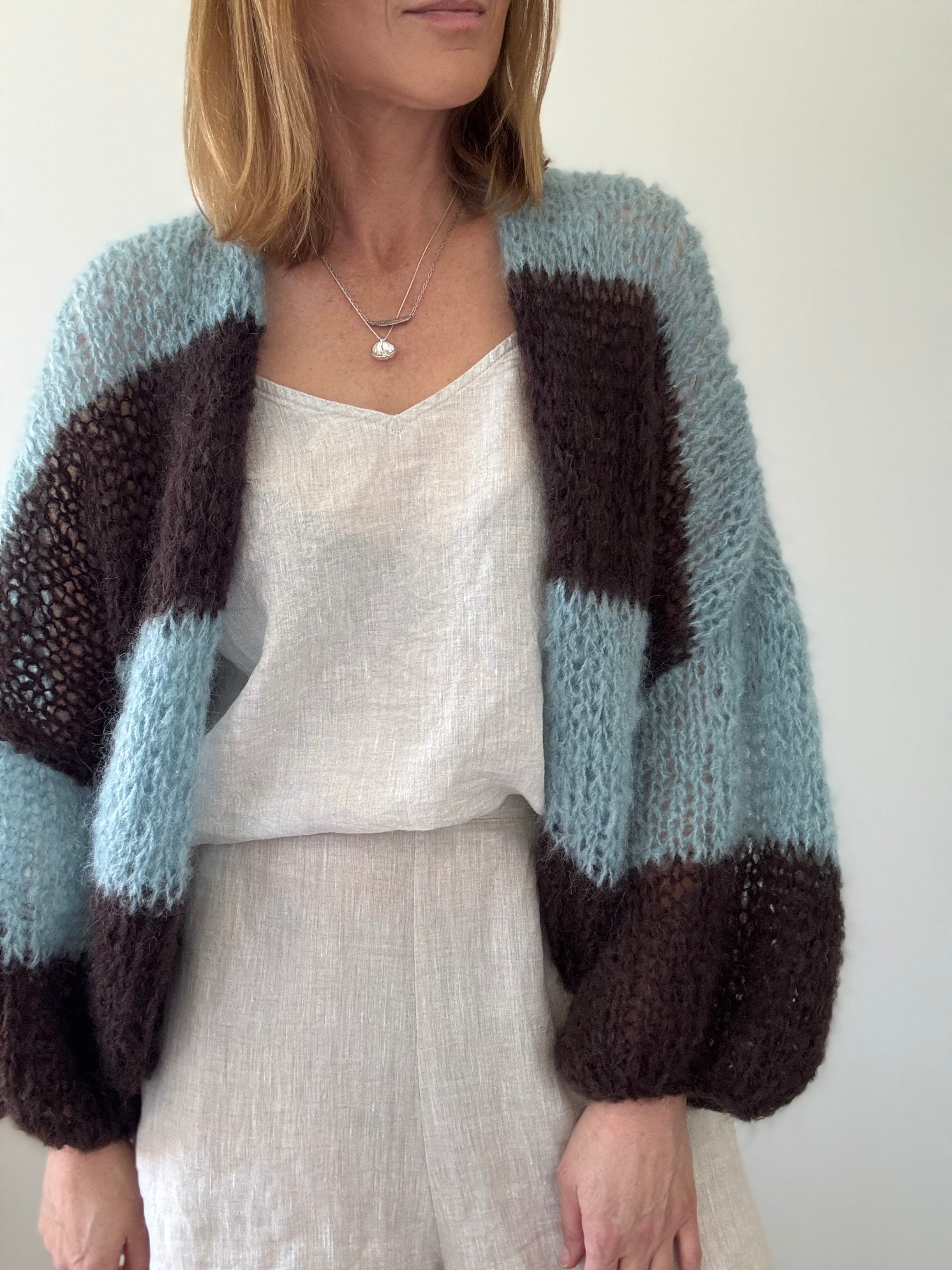 Ict Department Noella Kala Cardigan Noella Fora Knit Cardigan Dark