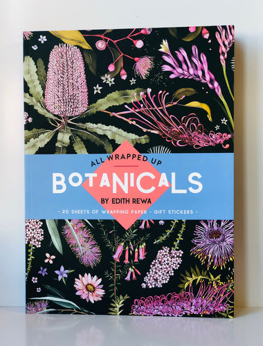 botanicals wrapping paper book
